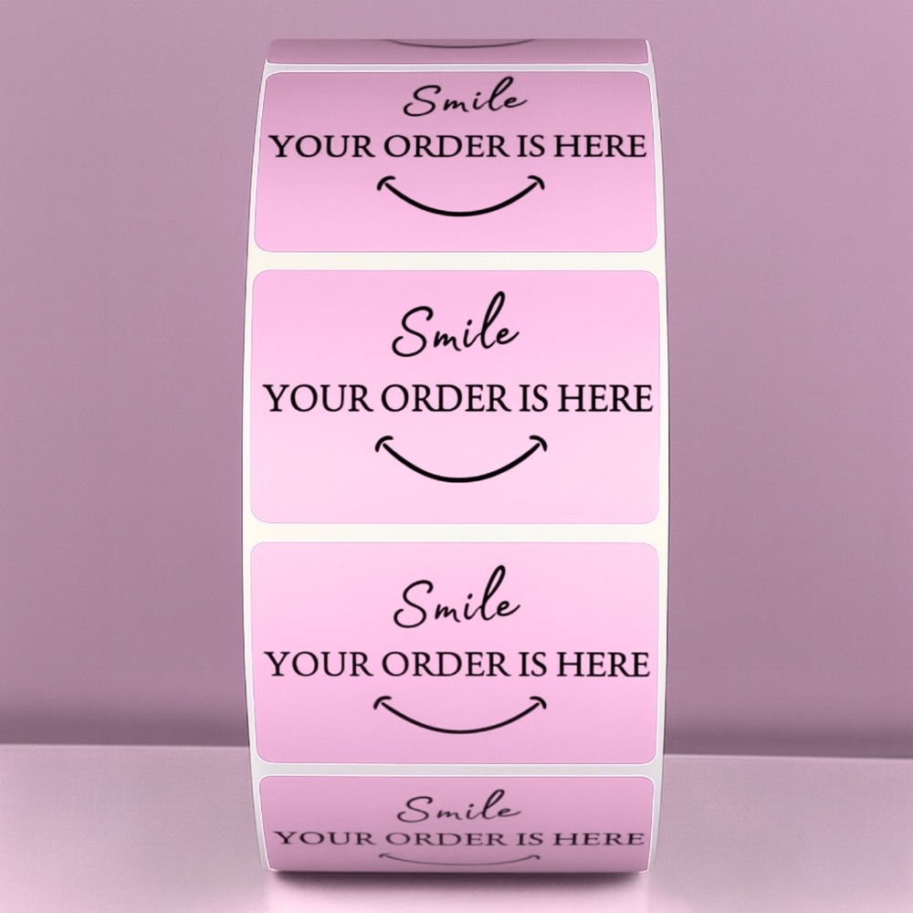 Smile Your Order Is Here Stickers Packaging Labels for Small Business THANK YOU - Picture 9 of 11